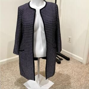 Charter Club Tweed Topper Open Jacket - Size 10 (EUC)